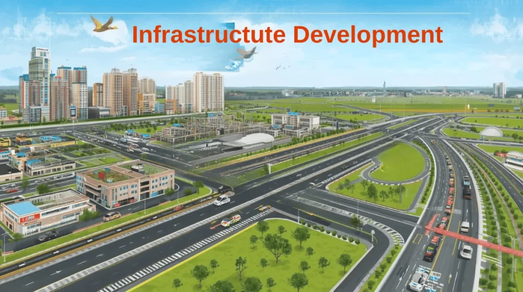 Hyderabad infrastructure growth and plotted developments