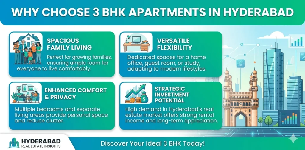 why choose 3 bhk apartments in hyderabad