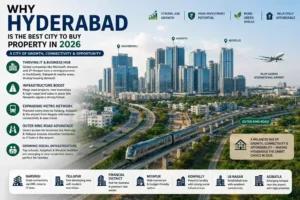 Hyderabad city skyline showing residential growth