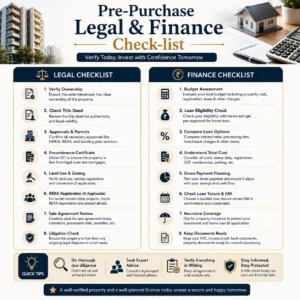 Pre Purchase legal and finance check list