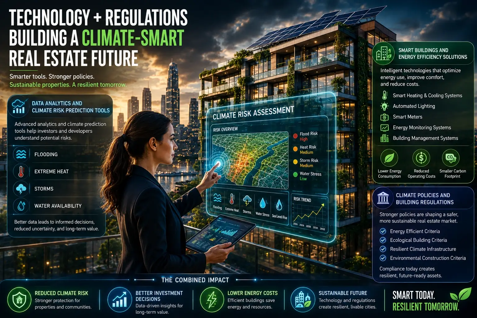The Role of Technology and Regulations in Climate-Smart Real Estate