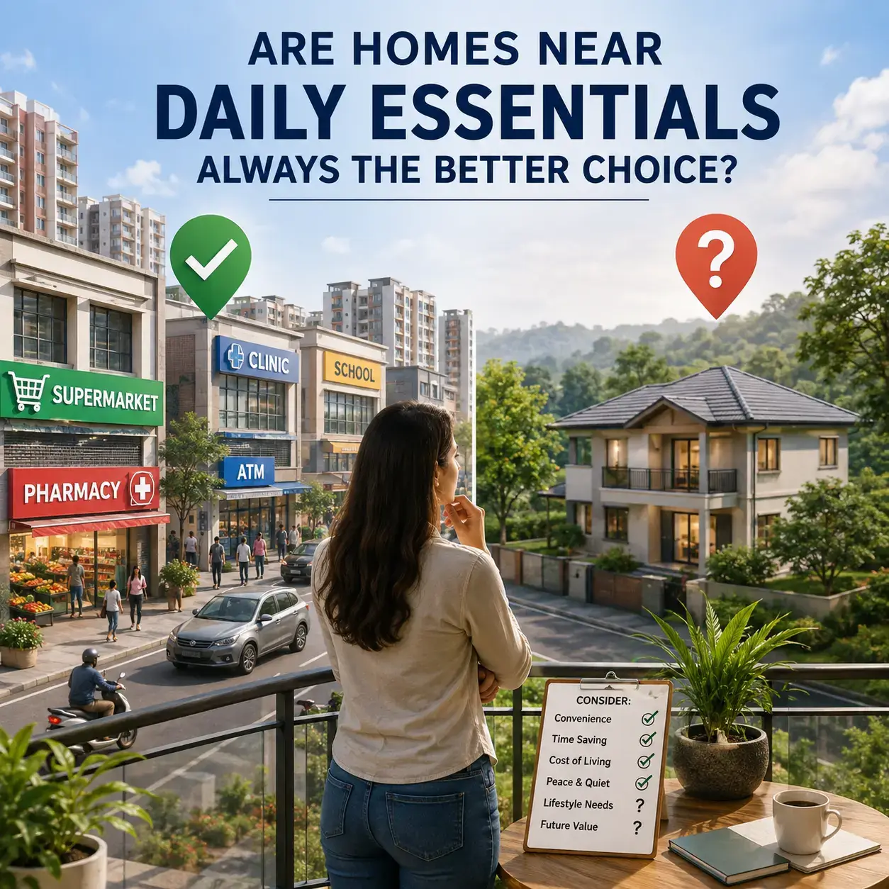 Are Homes Near Daily Essentials Always the Better Choice
