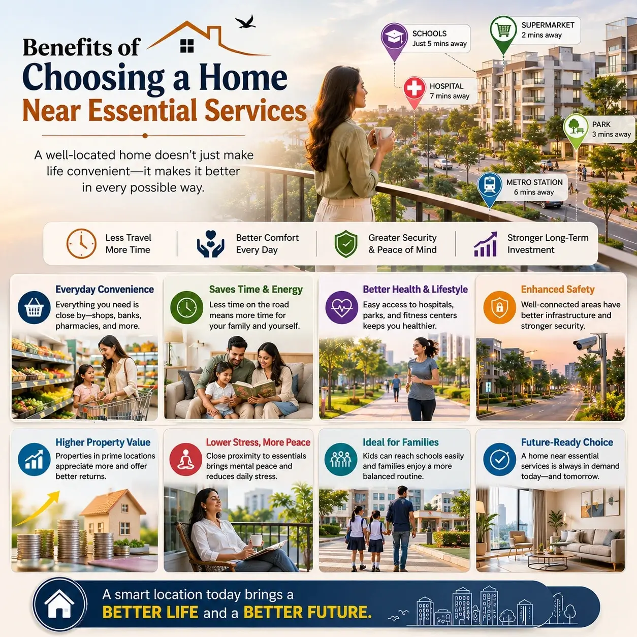 Benefits of Choosing a Home Near Essential Services